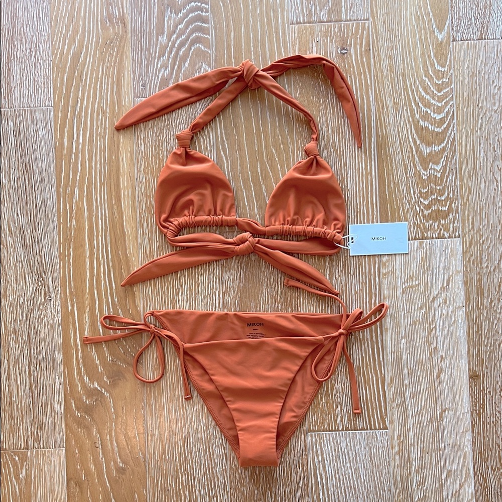 NWT Mikoh bikini set rust color